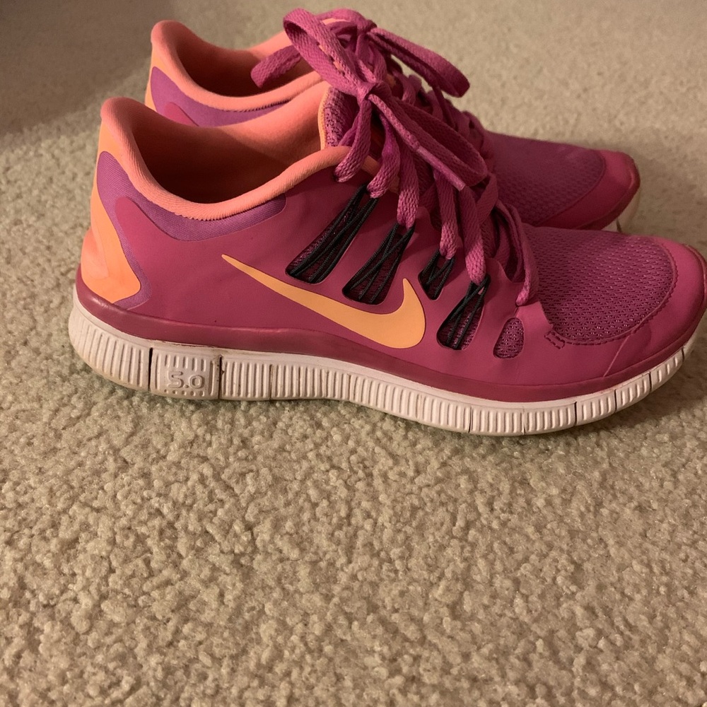 Pink and peach Nike Running Sneakers